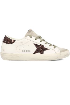 Sneakers Super-Star in pelle bianca GOLDEN GOOSE | GWF00101F00812212386